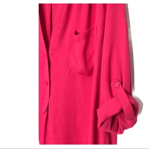 41 Hawthorn Stitchfix Pink Button Down Blouse size Small - Picture 2 of 7